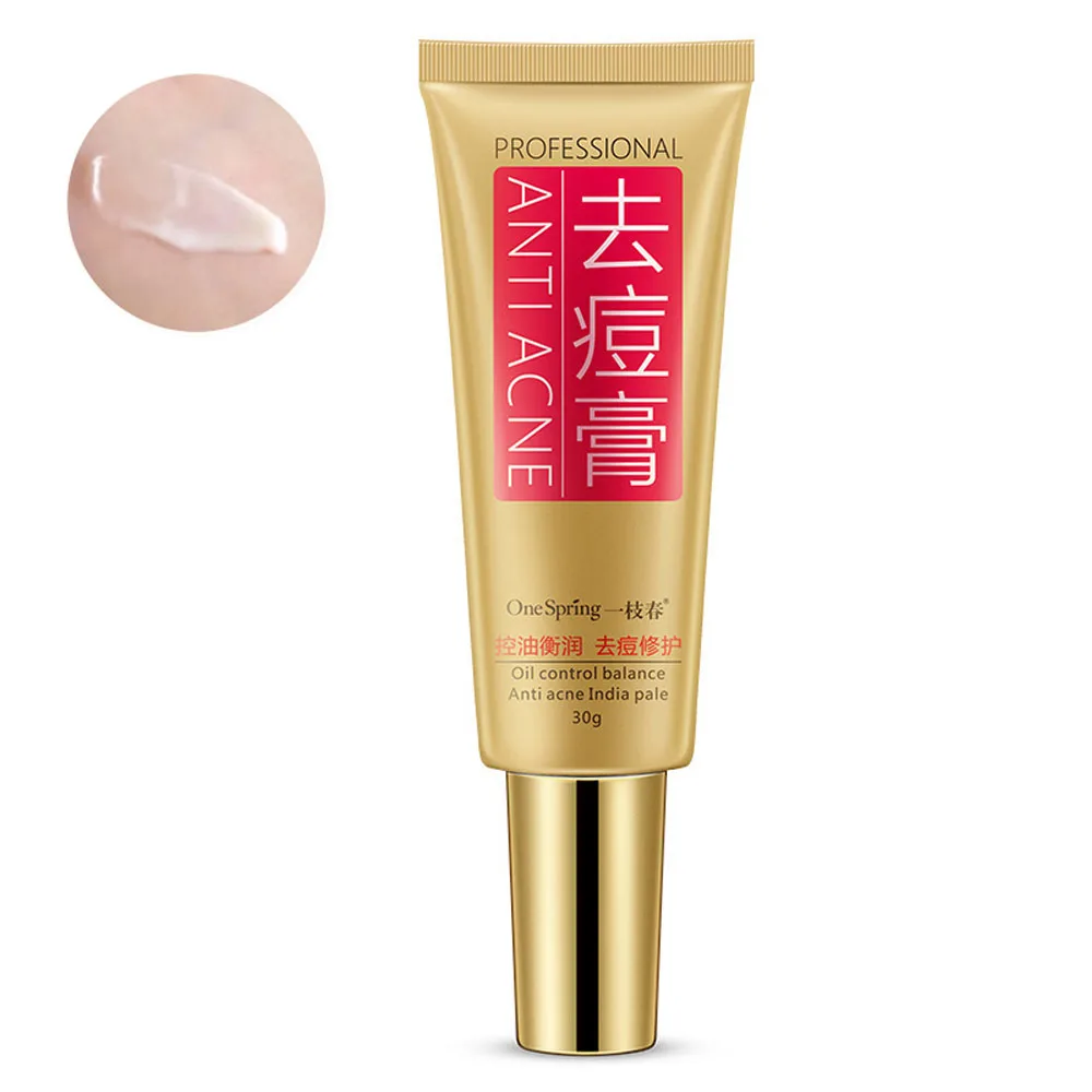 1Pc Professional Anti Acne Face Cream Deep Cleansing Blackhead Remover Acne Treatment Oil