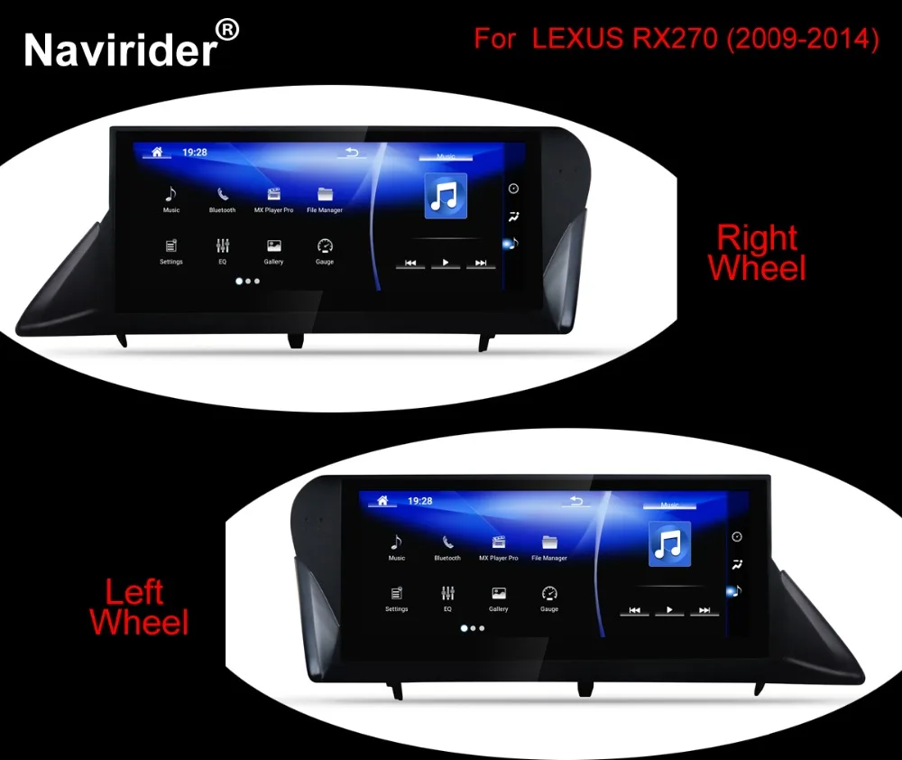 Flash Deal Dual System keep original Mouse android 7.1 octa core car gps navigation device for LEXUS RX270 RX350 2009-2015 Right Wheel 0