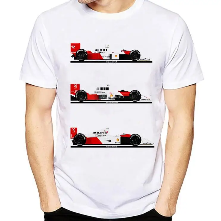 Все F1 Ayrton Senna sennacars, футболка для мужчин, фанаты автомобилей, Мужская vogue, футболка, приталенная, белая, для фитнеса, повседневные топы, Ретро стиль, футболка homme