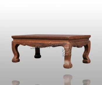 

Living Room Furniture China Classic Antique Kang Table Rosewood Rectangle Small Tea Coffee Desk Solid Wood Teapoy Customizable