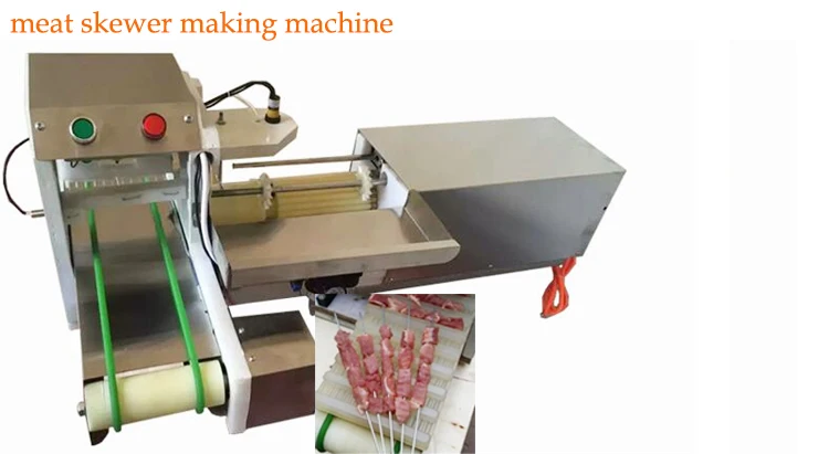 KN-JJ 1800 штук/в час машина для насадки мяса на шампур автоматический мясо струна машина шашлык машина для приготовления шашлыка
