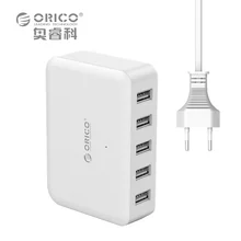 USB Charging Station 40W 5-Port Desktop Charger for iPhone 6 7 plus iPad Air 2 mini 3 Samsung Galaxy S6and More(DCAP-5S)