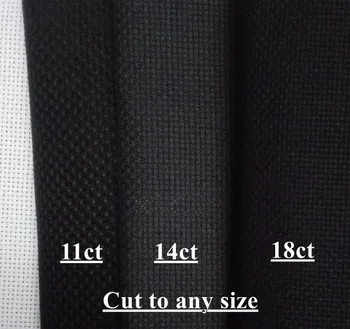 

oneroom Aida 18ct 14ct 11ct black color cross stitch fabric canvas DIY hand sew craft handmade stitches embroidery