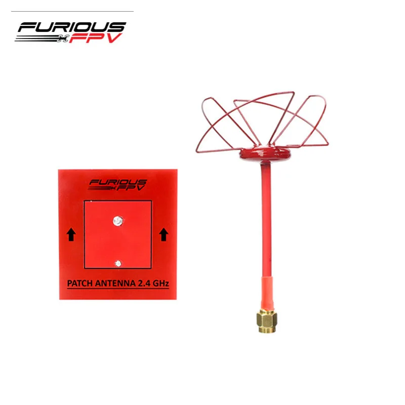 

FuriousFPV 2.4GHz 1.3dBi RHCP/LHCP Circular Antenna 6.2dBi Patch FPV Antenna Combo SMA Male For RC Models Multicopter Part