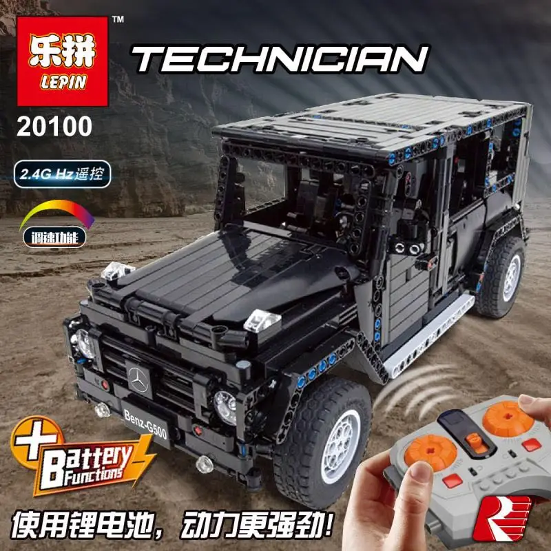 

Lepin Technic 20100 Legoing MOC 2425 G500 AWD Wagon rc car motors model Building Block Brick Christmas Gifts Educational toys