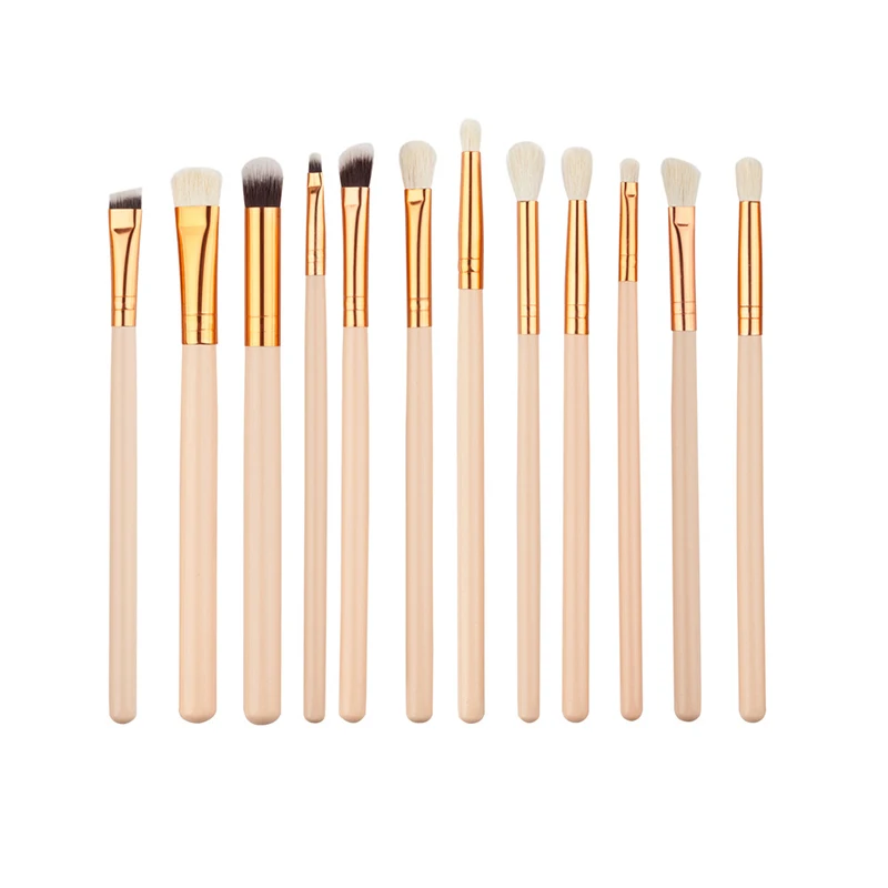 

12pcs Eye Makeup Brushes Set Eye Shadow Eyeliner Eyelash Lip Make Up Brush Powder Blush Cosmetic Tool kit