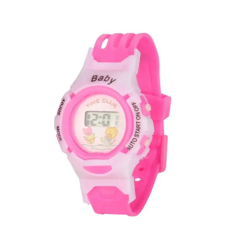 Новые детские многофункциональные спортивные водонепроницаемые наручные часы с будильником для маленьких мальчиков и девочек, светодиодный Будильник# D - Цвет: E
