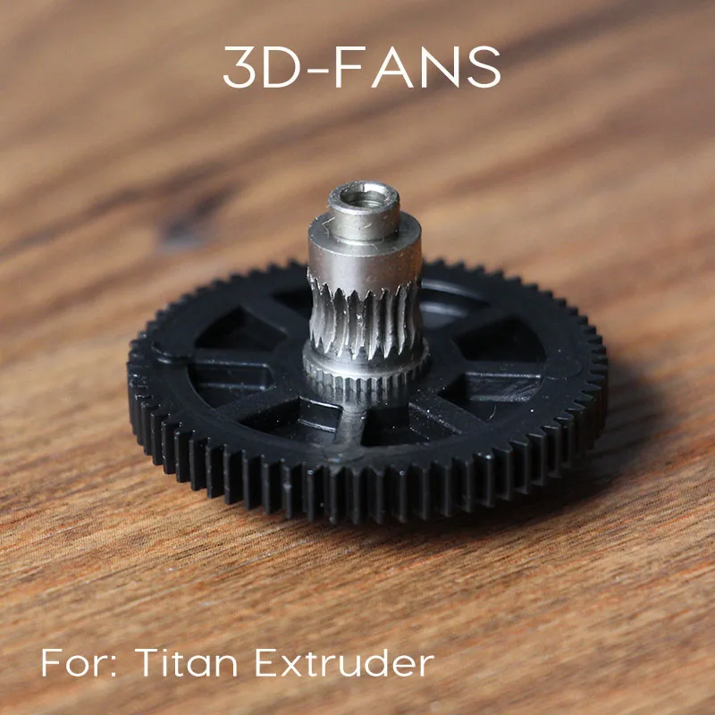 1Pcs E3D Titan Extruder Big Gear 66 Tooth Modulus 0.5 Stainless Steel Gear for 3D printer in 3D
