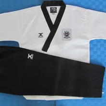 Taekwondo Doboks для взрослых, Детская Мужская одежда, классный хлопковый костюм для карате, костюм для тхэквондо, 110-190, брюки разных цветов