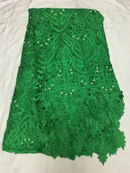 

With white color beads high quality african cord lace 2017 latest african guipure lace fabric for nigerian wedding