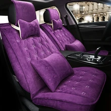 Winter Flocking Seat Covers for Mitsubishi ASX Pajero Outlander Sport RVR Lancer Ex Zinger V73 V93 Embroidery Seat Protector d19
