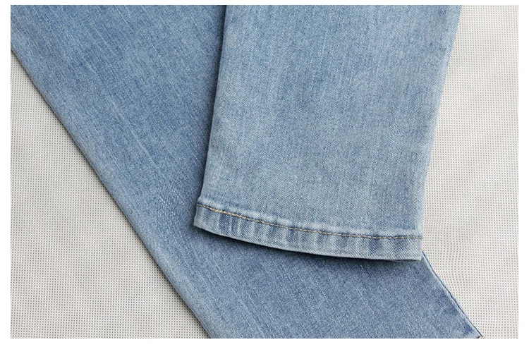 Europe and the United States 2018 spring new fashion embroidery Slim jeans female high waist thin hip embroidered pants (17)