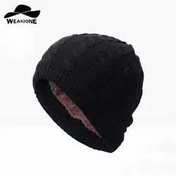 WEARZONE Для мужчин зимняя шапка шапочка Gorro gorros де Лана Gorras теплый капот Кепки Pelli шапочки капот masculino Casquette toca шапки