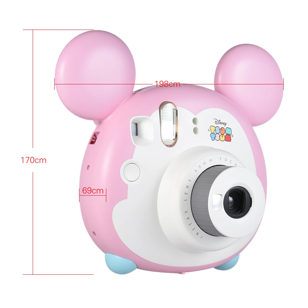 Fujifilm Instax Mini TSUMTSUM мгновенная пленка камера w/10 листовая пленка крупным планом объектив ремешок авто замер зеркало для селфи Рождественский подарок