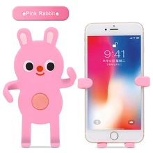 Милый мультяшный держатель для телефона на 3,5-6,4 дюймов подставка для мобильного телефона Автомобильный держатель для смартфона с вентиляционным отверстием подставка для iPhone samsung