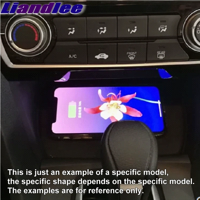 Liandlee Wireless Car Phone Charg er Armrest Storage Compartment Fast qi Charging For Peugeot 5008 MK2