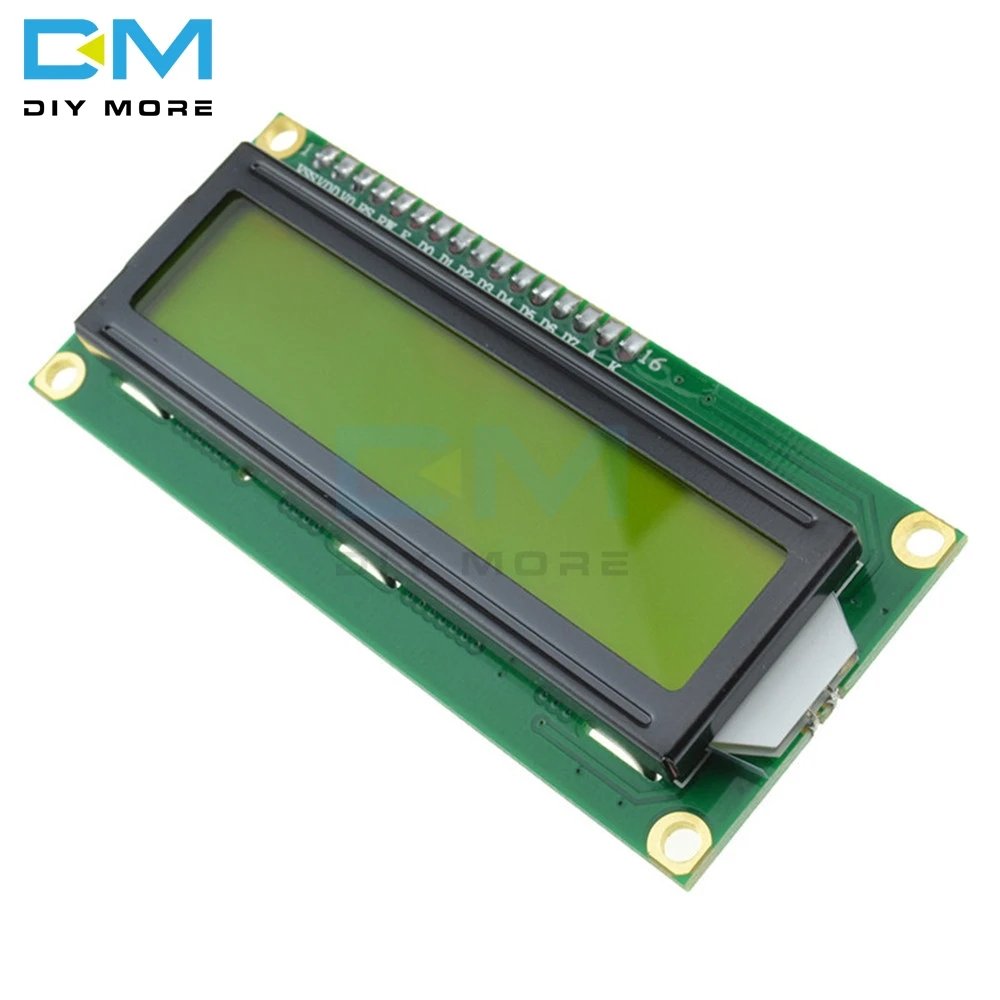 Плата модуля с желтой цифровой подсветкой 16x2 для Arduino IIC I2C TWI последовательный
