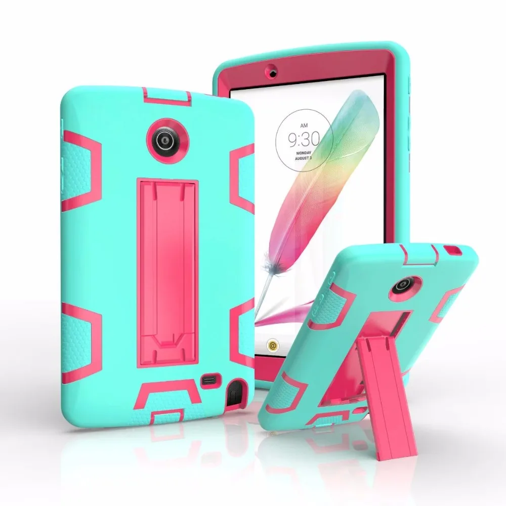 Tablet Case Cover For LG Pad 2 8.0" V498 V496 V495 Shockproof Heavy Duty Rubber With Hard Stand