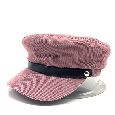 New Fashion Solid Visor Military Hat Autumn and Winter Vintage woolen Patchwork Beret Cap For Women England Style Flat Cap - Color: 4