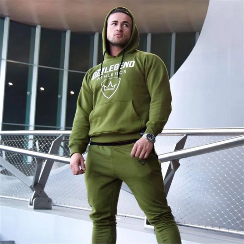 Male Sport Suit Running Men Tracksuit Fitness Body