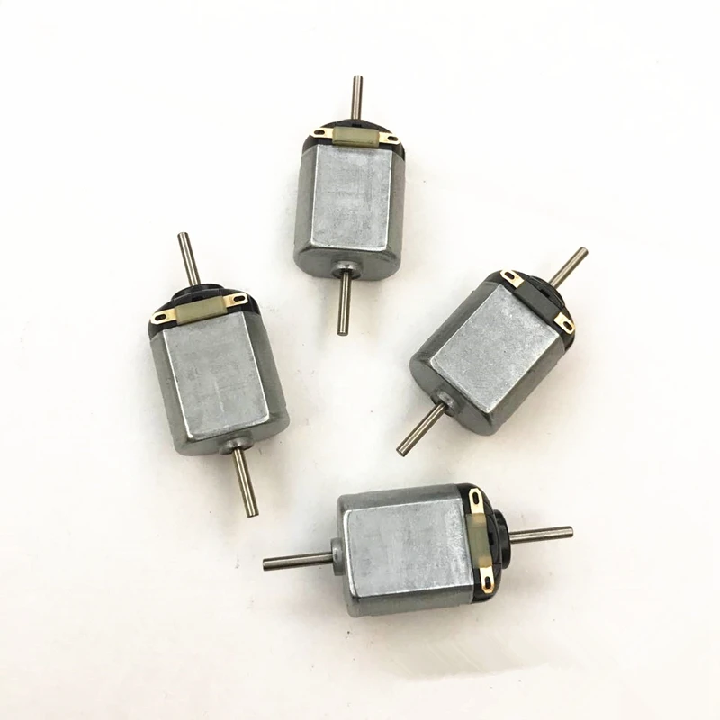 2Pcs F130 double head shaft length 52mm miniature DC motor small fan