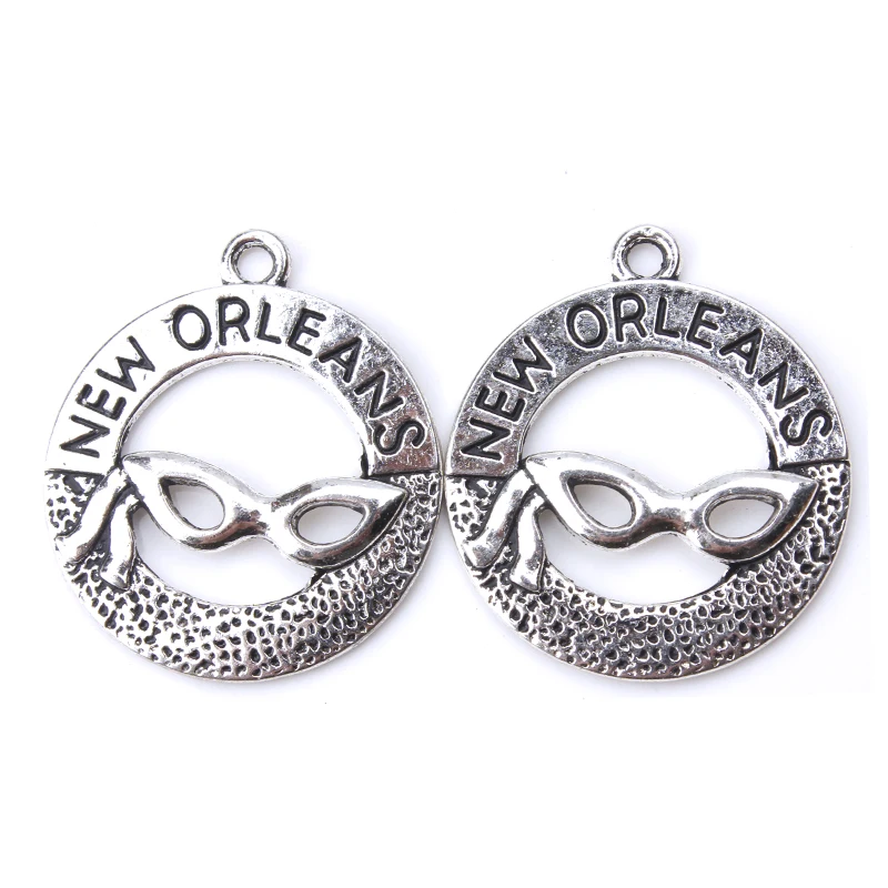 10pcs-lot-28-x-25mm-New-Orleans-Charms-Antique-Silver-Tone-for-diy-charms-necklace-pendant