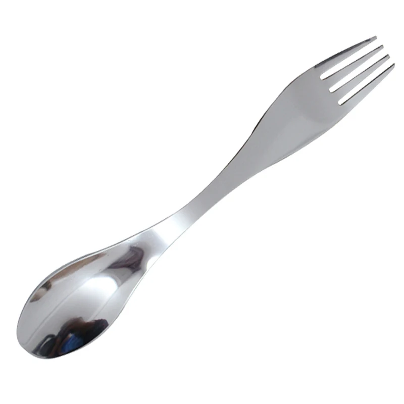 Посуда Spork комбинированный гаджет для путешествий столовые приборы из нержавеющей стали ложки для торта Вилка Нож для пикника Столовые приборы кухонные принадлежности