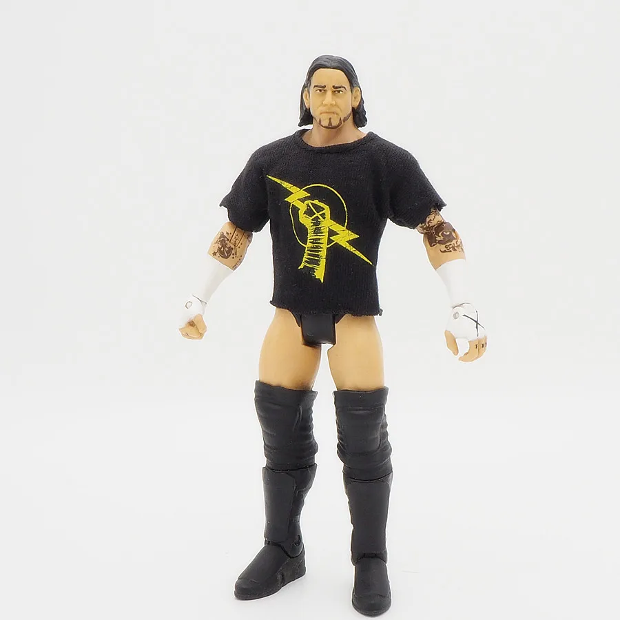 المصارعة المصارعين عمل أرقام المصارع اللبنات سوبر أبطال الاطفال دمى هدايا CM الشرير + T قميص أسود