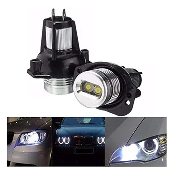 

2PCSx 6W High Power Angel Eyes LED LRing Bulbs White Halo For 3 Series E90 E91