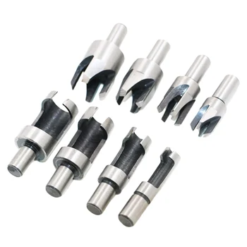 

Cutting Tool Drill Bit 8pcs Hole Wood Plug Cutter Cutting Tool Cutting Tool Drill Bit Set Straight Four-Tooth Chamfered Cutters