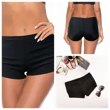 Женские плавки, купальник с шортами, купальник двойка с высокой талией, купальные костюмы, черные Раздельные купальники для подростков