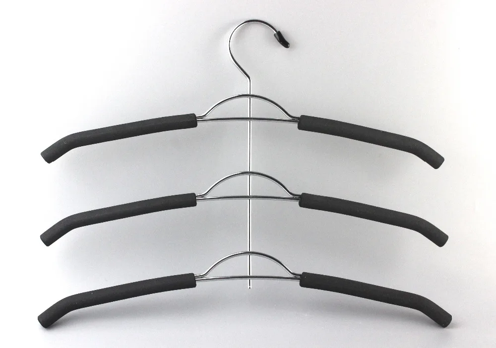 Multi layer clothes hanger Storage and sorting racks creative three layers non slip clothes