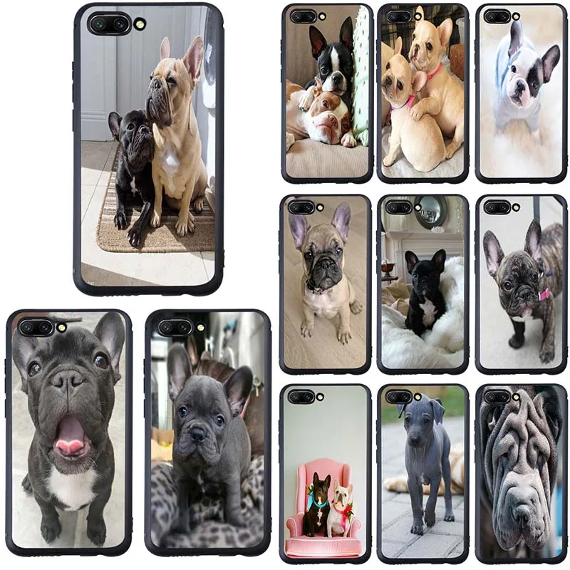 

Cases for Huawei P8 P10 P20 P30 Mate 10 20 Pro Honor 6A 7A 7X 8A 8X 8C 9 10 Lite Bags Love Pair French Bulldog Best Friends