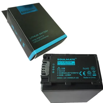 

SOULMATE NP-FV100 lithium batteries pack NP FV100 Digital Camera Battery NP FV100 For SONY FDR-AX100E AX100E HDR XR550E XR350E