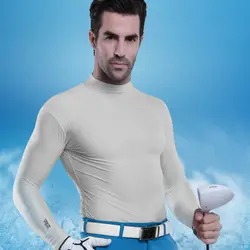 2019 Новое поступление Для мужчин верхняя крыша футболка Человек Лето с длинным рукавом Ice наружное Топы Дышащий Быстрый сухой для гольфа