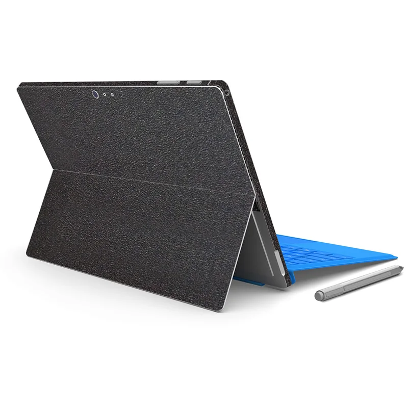 

Black Leather Protective Decal Protector PVC Skin Cover Stickers for Micro for Surface Pro 4