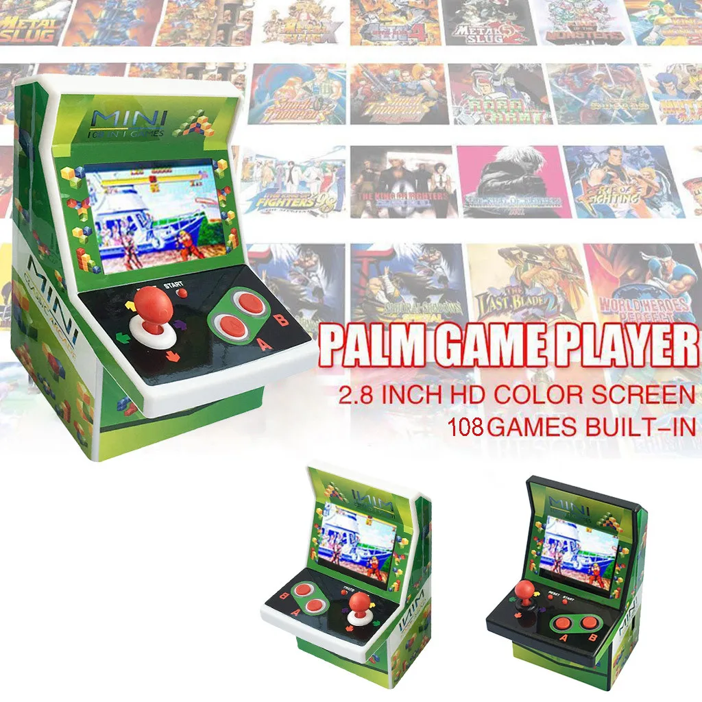 Ретро портативная мини портативная игровая консоль встроенные 108 игры 2,8 дюймов цветной экран аркадная портативная игровая приставка для детей 611#2