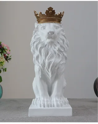  Inviting money An crown Lion Ornamental hanger for animal head Refrigerator Magnet craft statues Vi - 32878305310