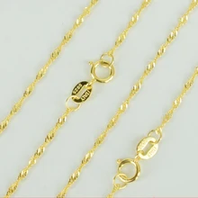 925 пробы серебро и желтое золото Цвет 1,5 мм витая сингапурская волнистые цепочка на шею ожерелья Колье, Ожерелье bijoux(украшения своими руками) 40/45 см