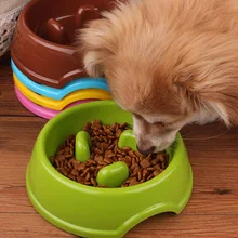 Créatif antidérapant chat alimentation eau plat plastique nourriture bol chiot amour Pet voyage chien bol Portable(China)