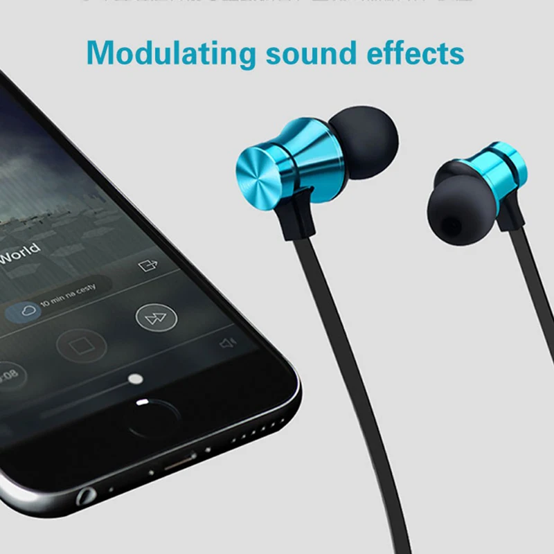 Спортивные Внутриканальные наушники с Bluetooth 4 2 Hi Fi басы двойная стереогарнитура