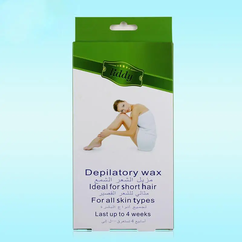 2 Boxed Hair Removal Depilatory Nonwoven Disposable Epilator Cold Wax Strips Two sided Waxed