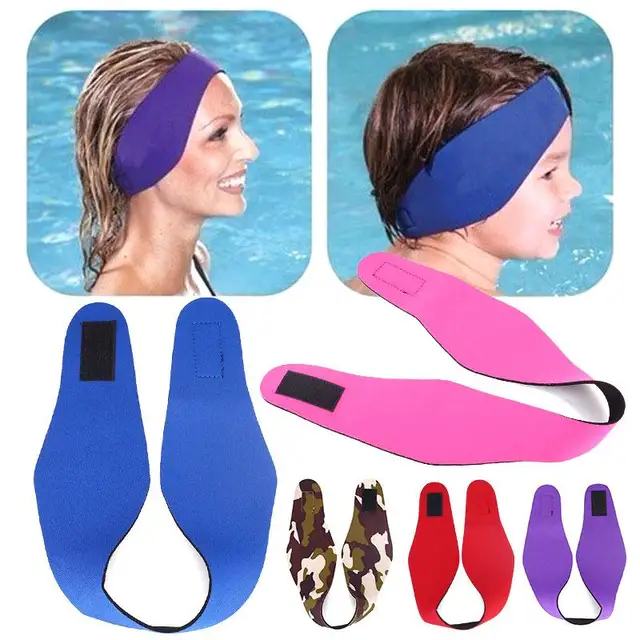 Adjule Women Men Bathing Swimming Ear Band Headband Protector Adjule Women Men Bathing Swimming Ear Band Headband Protector Sport Kids Water Swim Head