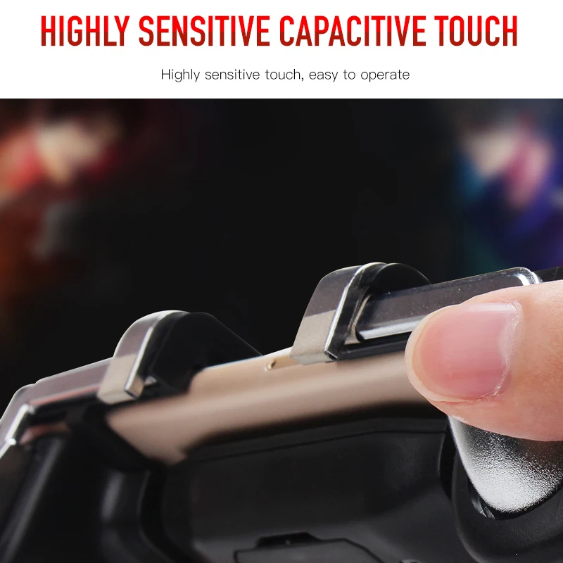  Portable 2 in 1 gamepad Aim Key Shooter pubg controller Trigger mobile joystick Game Pad with holde
