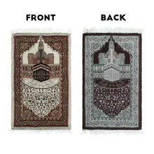 Прочный хлопковый исламский молитвенный коврик мусалла седжада ковер Janamaz коврики Молитвенное одеяло мягкий 110*70 см