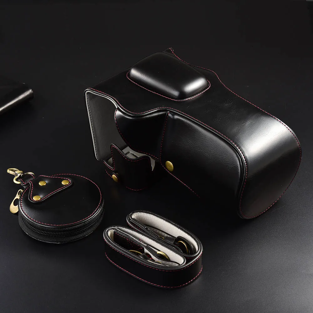 Vintage Leather Camera Case For Canon 77D 800D with Strap DSLR Cameras