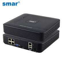 Smar новые мини 4CH POE NVR 48 В 1080P HDMI полный сетевой HD видео Регистраторы CCTV Системы для POE Камера Главная Безопасность ONVIF P2P
