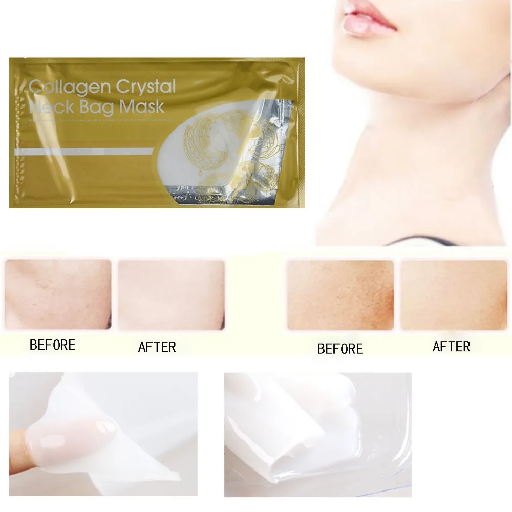 

10PCS Collagen Crystal Moisture Neck Masks Patch Anti Ageing Skin Care Mask