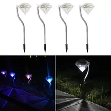 

Outdoor Lawn Garden Decorative Light Waterproof Outdoor Solar Lawn Light LED Spotlight Family Garden Channel Stainless Steel