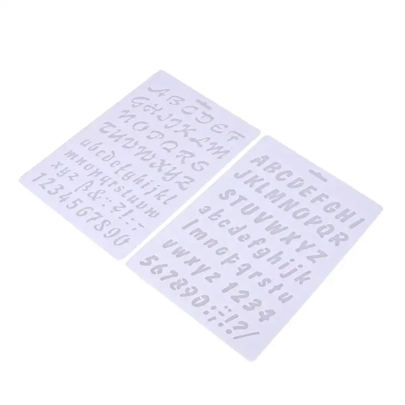 

2PC Bakeware Baking Kitchen Accessories Numeral Alphabet Letter Fondant Cake Decorating Tools Number Cake Stencil Template Mold